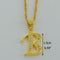 Women Gold Color Initial Pendant And Chain With Cubic Zircon-Choose Letter B-45cm Thin Chain-JadeMoghul Inc.