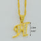 Women Gold Color Initial Pendant And Chain With Cubic Zircon-Choose Letter H-45cm Thin Chain-JadeMoghul Inc.