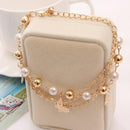 Women Gold Color Multi Layer Beaded Charm Bracelet-40-JadeMoghul Inc.
