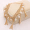 Women Gold Color Multi Layer Beaded Charm Bracelet-41-JadeMoghul Inc.
