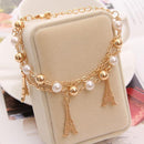 Women Gold Color Multi Layer Beaded Charm Bracelet-45-JadeMoghul Inc.