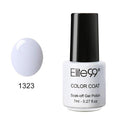 Women Gorgeous Color Gloss / Glitter UV Gel Nail Polish Lacquer-1323 French White-JadeMoghul Inc.