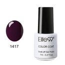 Women Gorgeous Color Gloss / Glitter UV Gel Nail Polish Lacquer-1417 Plum-JadeMoghul Inc.