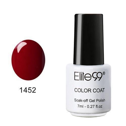Women Gorgeous Color Gloss / Glitter UV Gel Nail Polish Lacquer-1452 Bright Red-JadeMoghul Inc.