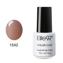 Women Gorgeous Color Gloss / Glitter UV Gel Nail Polish Lacquer-1542 Beige Brown-JadeMoghul Inc.