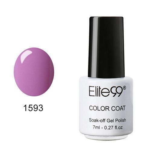 Women Gorgeous Color Gloss / Glitter UV Gel Nail Polish Lacquer-1593 Fuchsia Pink-JadeMoghul Inc.