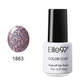 Women Gorgeous Color Gloss / Glitter UV Gel Nail Polish Lacquer-1863 Glitter Coral-JadeMoghul Inc.