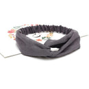 Women Headband Cross Top Knot Elastic Hair Bands Soft Solid Color Girls Hairband Hair Accessories Twisted Knotted Headwrap AExp