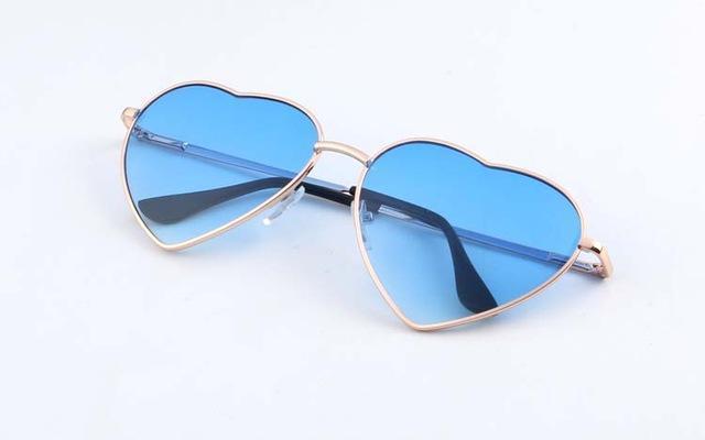 Women Heart Shaped Reflector Sunglasses With 100% UV 400 Protection-7-JadeMoghul Inc.