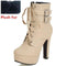 Women High Heel Ankle Boots With Zipper Closure-beige plush fur-11-JadeMoghul Inc.