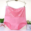 Women High Waist Flower Lace Body Shaper Panties-watermelon-L-JadeMoghul Inc.