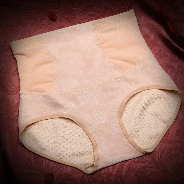 Women High Waist Tummy Control Body Slimming Lace Panties-2007 Skin-JadeMoghul Inc.