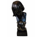 Women Holding Baby in Loving Hands Bust Sculpture in Patina Finish by Urban Port-Sculptures-JadeMoghul Inc.