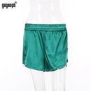 Women Hooded Leisure Track Suit Set-Green Pants-L-JadeMoghul Inc.