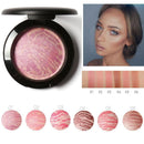 Women Illuminating Shimmer Finish Baked Marble Effect Blush Palette-1-JadeMoghul Inc.