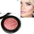 Women Illuminating Shimmer Finish Baked Marble Effect Blush Palette-5-JadeMoghul Inc.