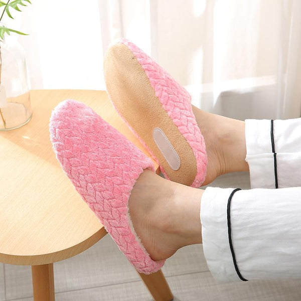 Women Indoor Slippers Warm Plush Lovers Home Slipper Anti Slip Autumn Winter Shoes Woman House Floor Soft Slient Slides SH072701 JadeMoghul Inc. 