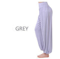 Women Jersey Harem Pants In Solid Colors-W00239 qian gray-S-JadeMoghul Inc.