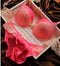 Women Lace Embroidery Bra And Lace Trim Panties Set-Pink-B-32-JadeMoghul Inc.