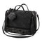 Women Large Capacity Multi Pocket Patent Leather Travel Bag-Black-32cmx24cmx14cm-JadeMoghul Inc.
