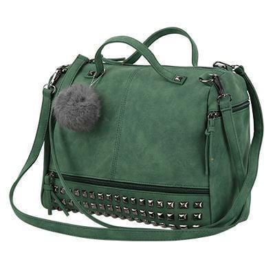 Women Large Capacity Multi Pocket Patent Leather Travel Bag-Green-32cmx24cmx14cm-JadeMoghul Inc.