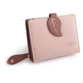 Women Leap Applique Clasp And Zipper Wallet-short pink-JadeMoghul Inc.