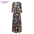 Women Long Dress - Print Dresses Long Floor-as picture_40-S_40-China_40-JadeMoghul Inc.