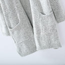 Women Long Flat Knitted Cardigan Sweater-as pic-XXL-China-JadeMoghul Inc.