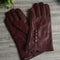 Women Long Wrist Genuine Leather Gloves With Button Detailing-Four buttons black-M-JadeMoghul Inc.