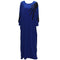 Women loose Cut Batwing Sleeves Maxi Dress-blue-One Size-JadeMoghul Inc.