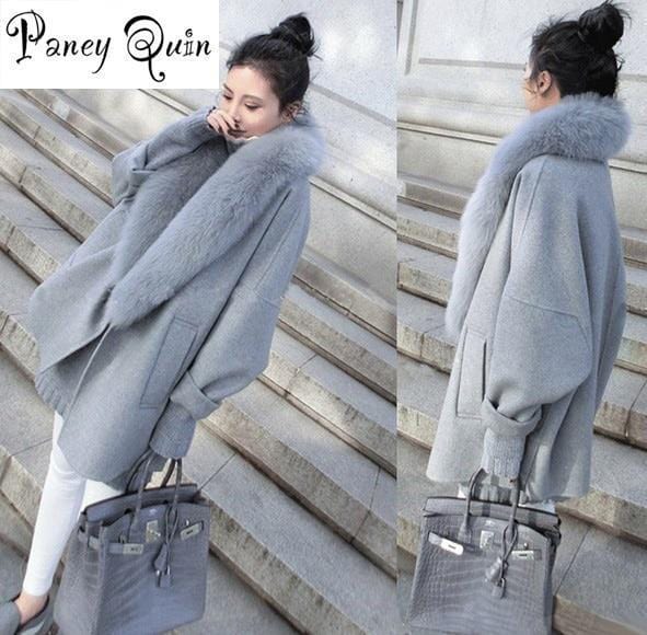 Women Loose Fit Fashion Warm Winter Coat-Beige-L-JadeMoghul Inc.