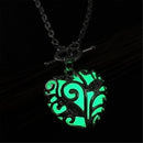 Women Luminous Glow in Dark Heart Shaped Pendant Bracelet-Green-JadeMoghul Inc.