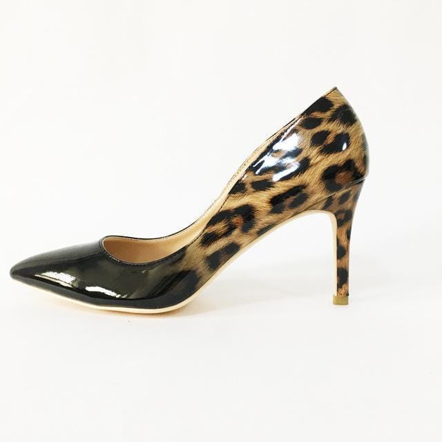 Women Luxurious Ombre Leopard Design Stilettos Heels-black leopard 8cm-4-JadeMoghul Inc.