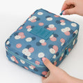 Women Makeup bag Cosmetic bag Case Make Up Organizer Toiletry Storage Neceser Rushed Floral Nylon Zipper New Travel Wash pouch AExp