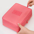 Women Makeup bag Cosmetic bag Case Make Up Organizer Toiletry Storage Neceser Rushed Floral Nylon Zipper New Travel Wash pouch