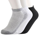 Women / Men Unisex 10 Pairs Cotton Ankle Socks-mixed 3 colors-One Size-JadeMoghul Inc.