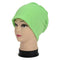 Women / Men Unisex Cotton Blend Slouch Beanie/ Hat-Green-JadeMoghul Inc.