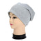 Women / Men Unisex Cotton Blend Slouch Beanie/ Hat-Light gray-JadeMoghul Inc.