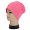 Women / Men Unisex Cotton Blend Slouch Beanie/ Hat-Pink-JadeMoghul Inc.