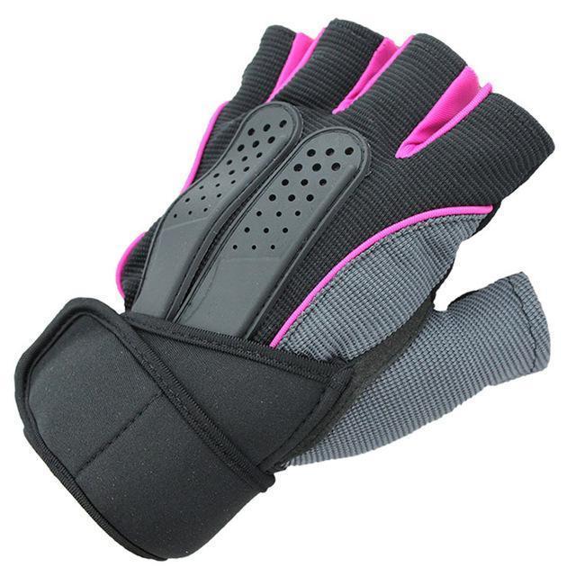 Women / Men Unisex Fitness training Weight Gloves-Pink-M-JadeMoghul Inc.