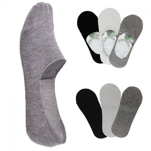 Women / Men Unisex Loafer Boat Cut Cotton Socks/ Slippers-Black-One Size-JadeMoghul Inc.