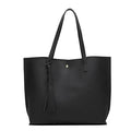 Women Messenger Bags Leather Casual Tassel Handbags Female Designer Bag Vintage Big Size Tote Shoulder Bag High Quality bolsos-black-(30cm<Max Length<50cm)-JadeMoghul Inc.