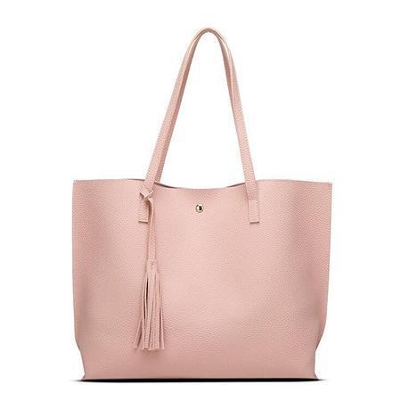 Women Messenger Bags Leather Casual Tassel Handbags Female Designer Bag Vintage Big Size Tote Shoulder Bag High Quality bolsos-pink-(30cm<Max Length<50cm)-JadeMoghul Inc.
