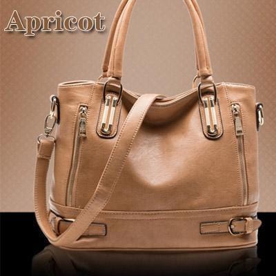 Women Messenger Crossbody Bag For Women Leather Luxury Designer Bag Handbag Women Famous Brand Ladies High Quality 2017 Sac 935-Apricot-34cm 26cm 16cm-JadeMoghul Inc.