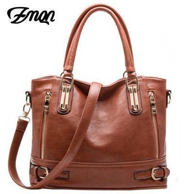 Women Messenger Crossbody Bag For Women Leather Luxury Designer Bag Handbag Women Famous Brand Ladies High Quality 2017 Sac 935-Apricot-34cm 26cm 16cm-JadeMoghul Inc.