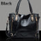 Women Messenger Crossbody Bag For Women Leather Luxury Designer Bag Handbag Women Famous Brand Ladies High Quality 2017 Sac 935-Black-34cm 26cm 16cm-JadeMoghul Inc.