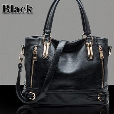 Women Messenger Crossbody Bag For Women Leather Luxury Designer Bag Handbag Women Famous Brand Ladies High Quality 2017 Sac 935-Black-34cm 26cm 16cm-JadeMoghul Inc.