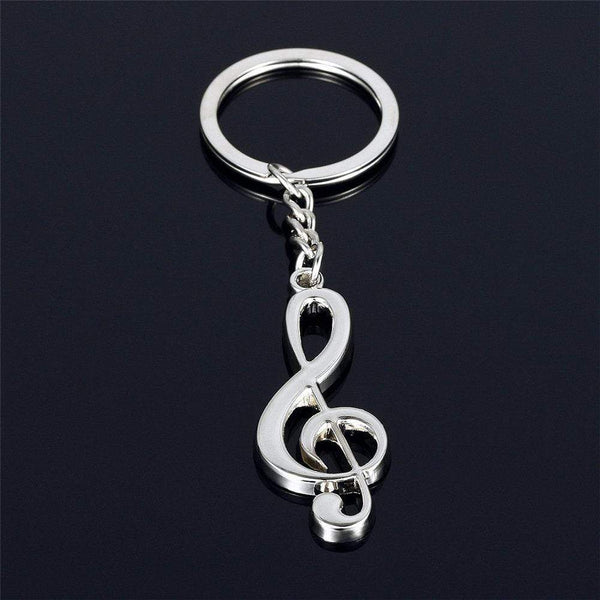 Cute Keychains Metal Music Note / Heart Key Ring