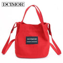 Women Mini Bucket Style Canvas Cross Body Bag-red-TT1166-JadeMoghul Inc.