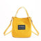 Women Mini Bucket Style Canvas Cross Body Bag-yellow-TT1166-JadeMoghul Inc.